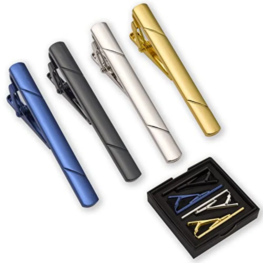 Men Accessories For Suit - 남성용 넥타이 클립 4개 세트, 선물