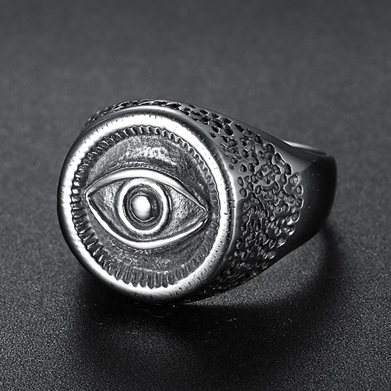 고대 이집트 스타일 호루스의 눈 조각 스테인레스 스틸  - Men Accessories Egypt 리뷰 및 가격