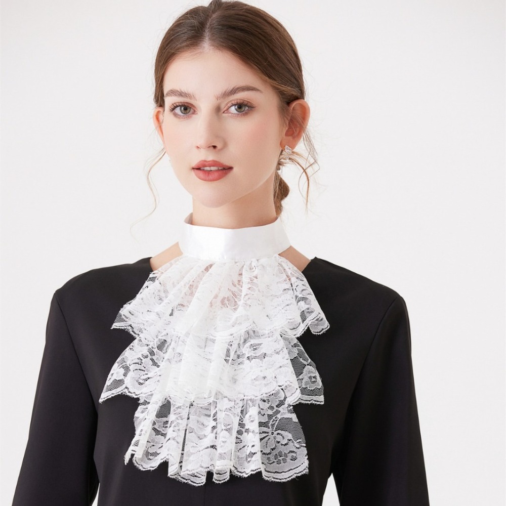 1Pc 가짜 칼라 빅토리아 분리형 프릴 레이스 Jabo - Men'S Victorian Accessories 리뷰 및 가격