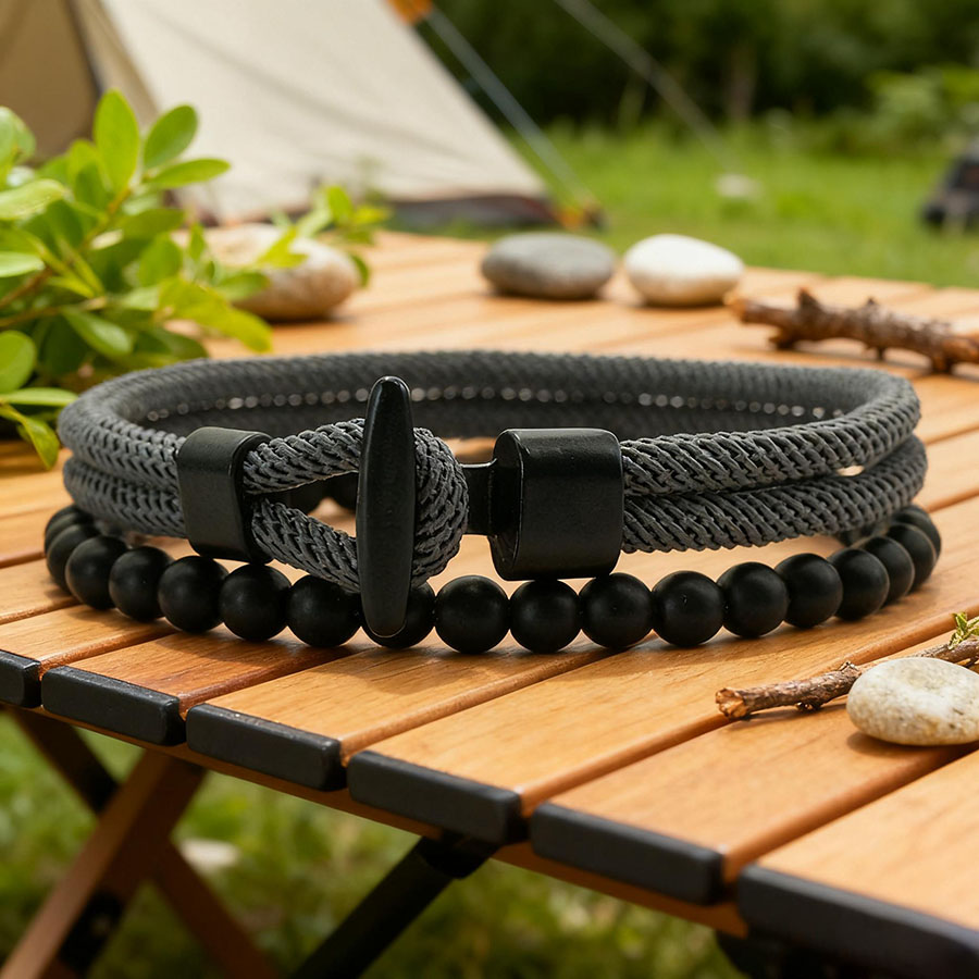 유니크 앵커 2개 세트 남성 팔찌 의류 액세서리 6mm - Men Accessories Unique 리뷰 및 가격