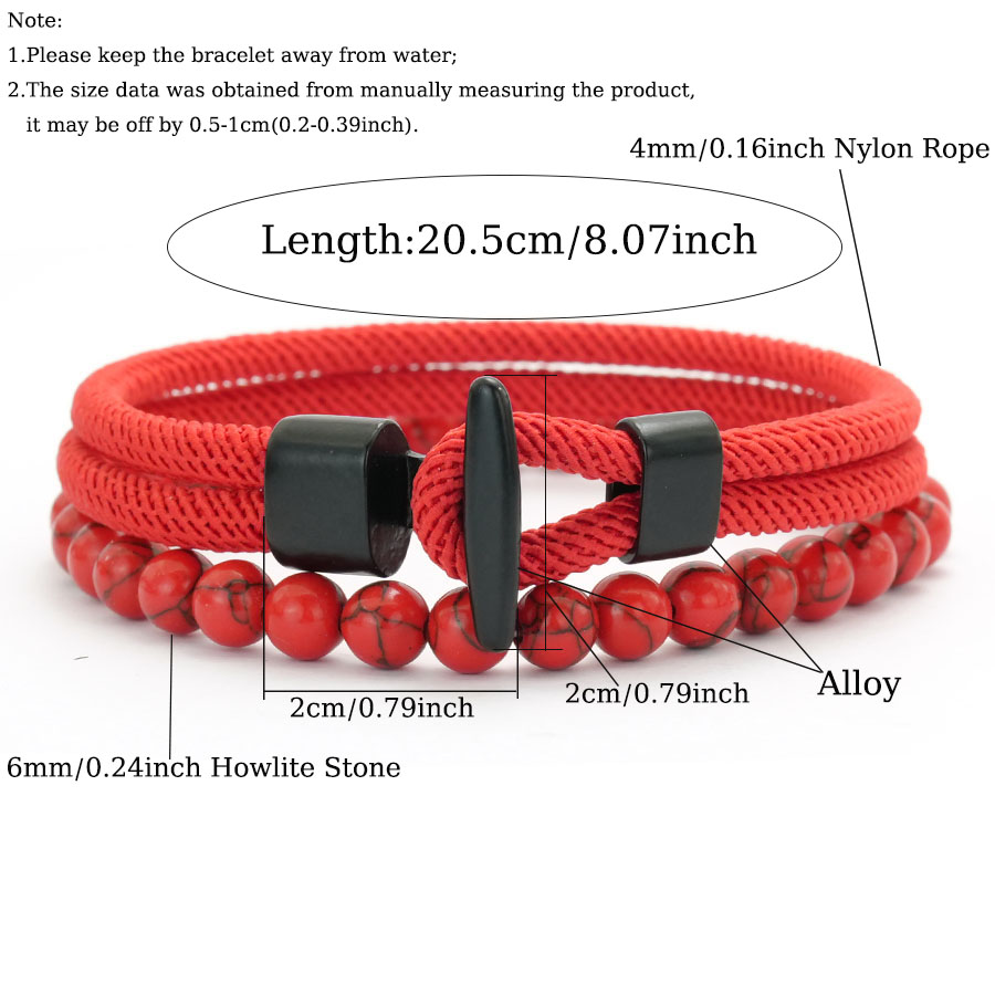 유니크 앵커 2개 세트 남성 팔찌 의류 액세서리 6mm - Men Accessories Unique 리뷰 및 가격