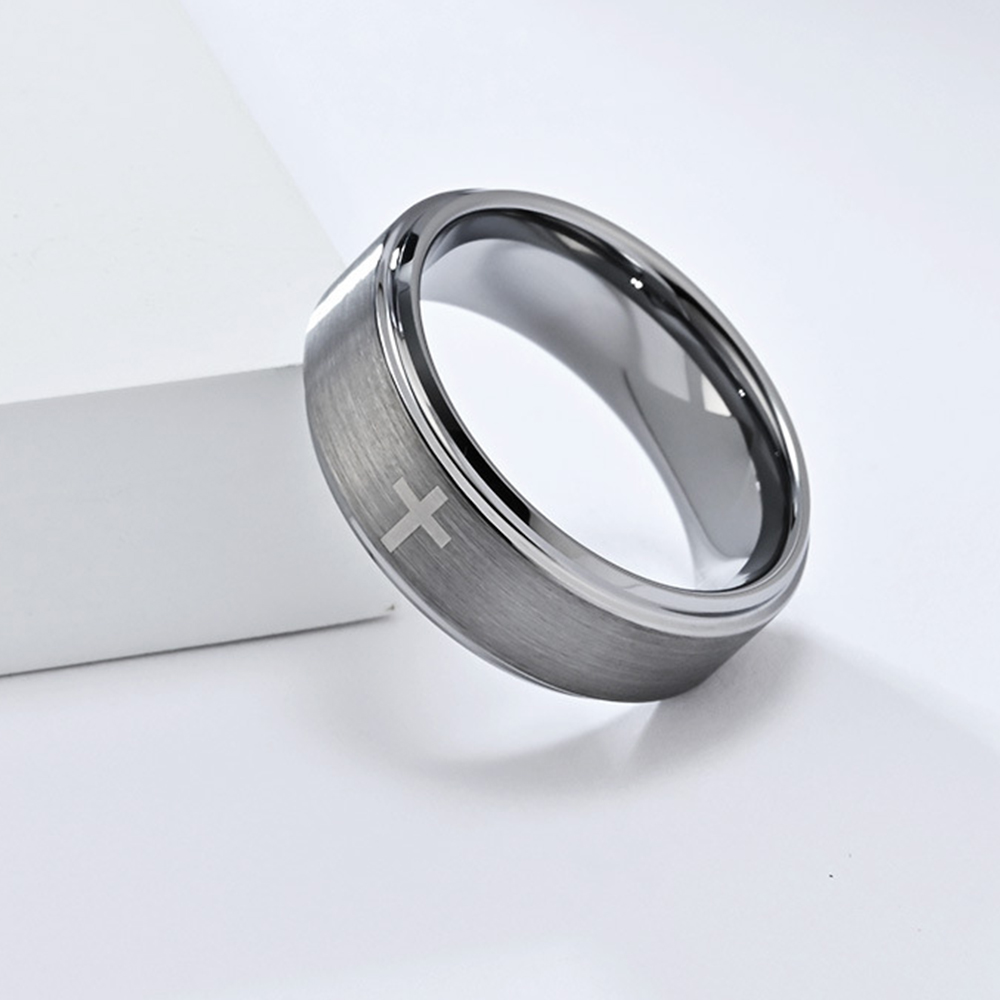 레트로 티타늄 스틸 기독교 예수 십자가 성경 반지 펑크 - Men Accessories Wedding 리뷰 및 가격