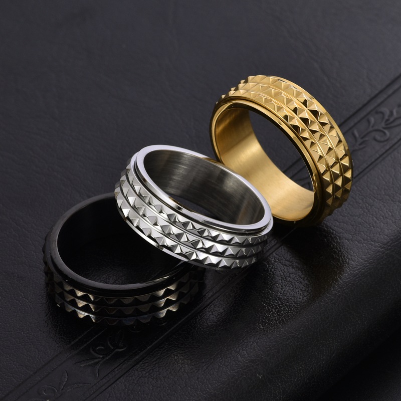 이집트 피라미드 피젯 스피너 남성용 반지, 스테인레스  - Men Accessories Egypt 리뷰 및 가격