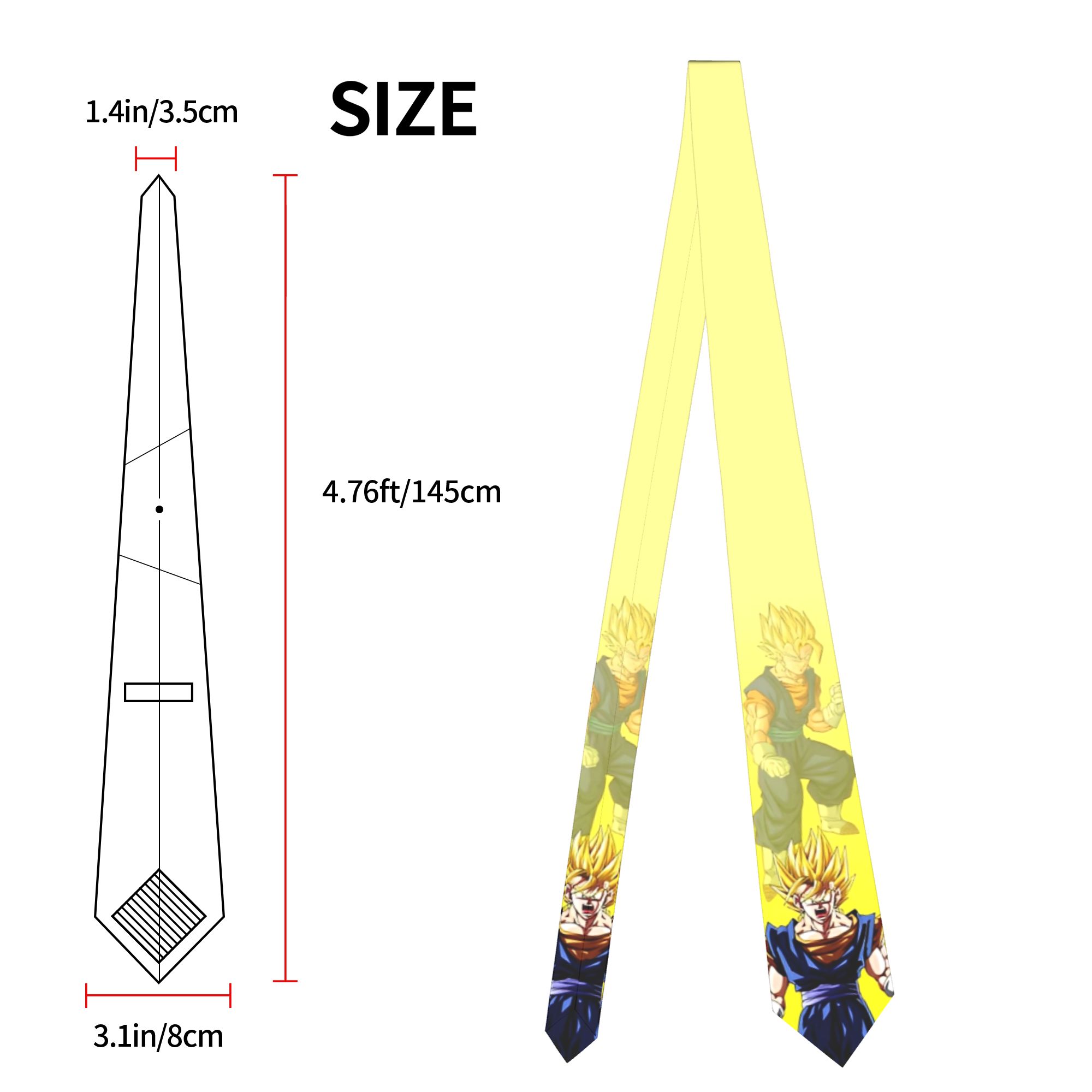 DBZ Z 캐릭터 패턴 넥타이 남녀공용 8cm 남성용  - Men Accessories Wedding 리뷰 및 가격