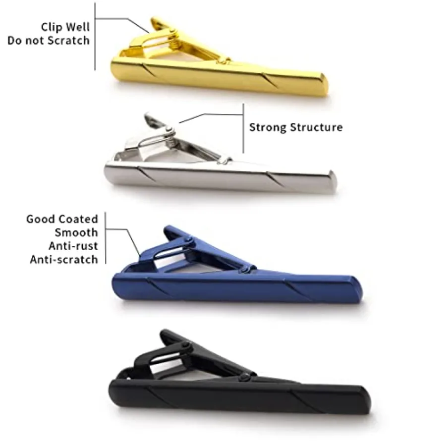 남성용 넥타이 클립 4개 세트, 선물 상자 포함, 정장 - Men Accessories For Suit 리뷰 및 가격