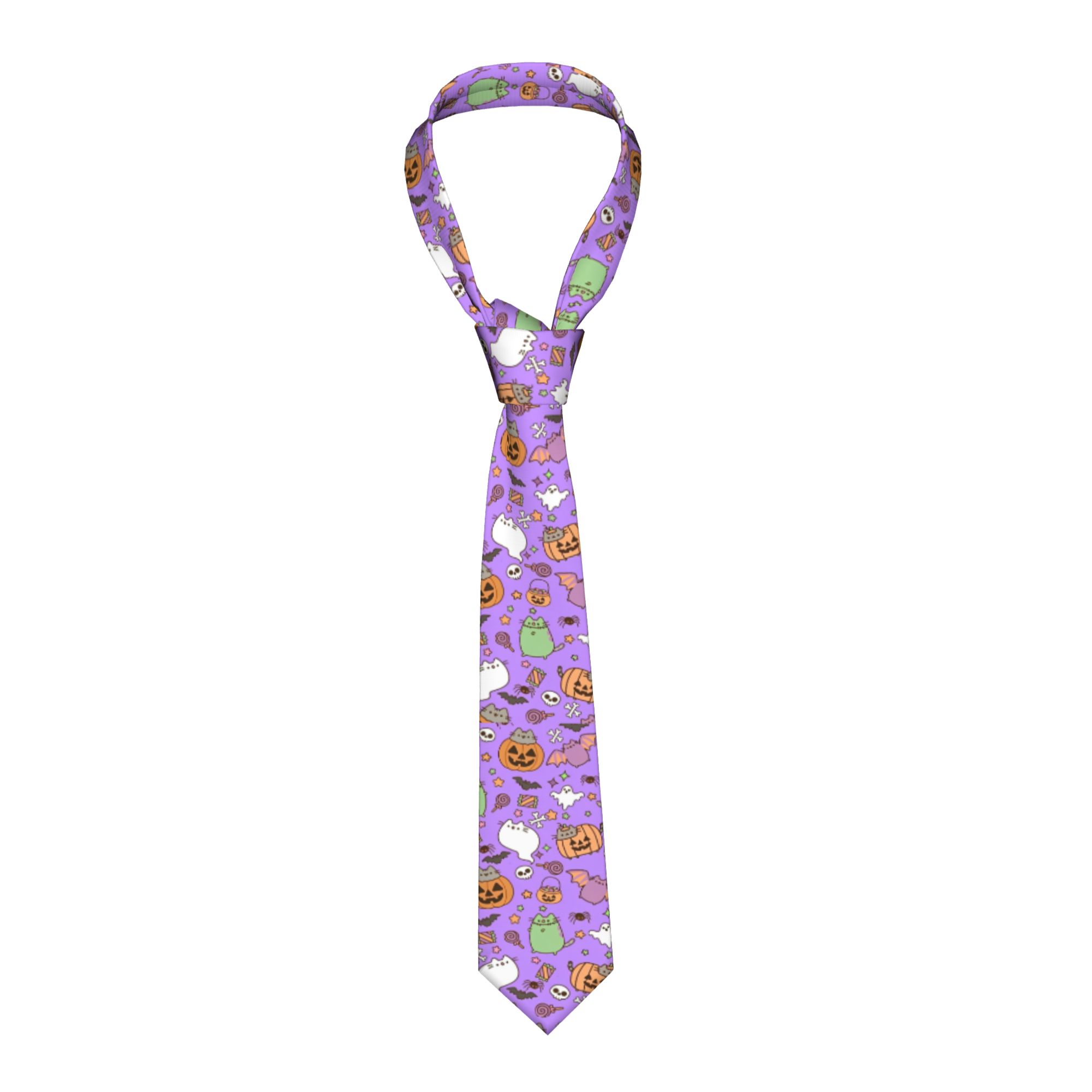 귀여운 고양이 푸신캣츠 선물 넥타이 슬림 폴리에스터 8 - Men Accessories Wedding 리뷰 및 가격