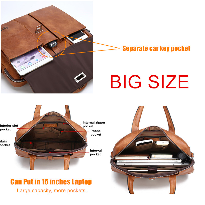 Jeep Buluo 남성용 가죽 서류가방 14인치 노트 - Men Accessories Bag 리뷰 및 가격