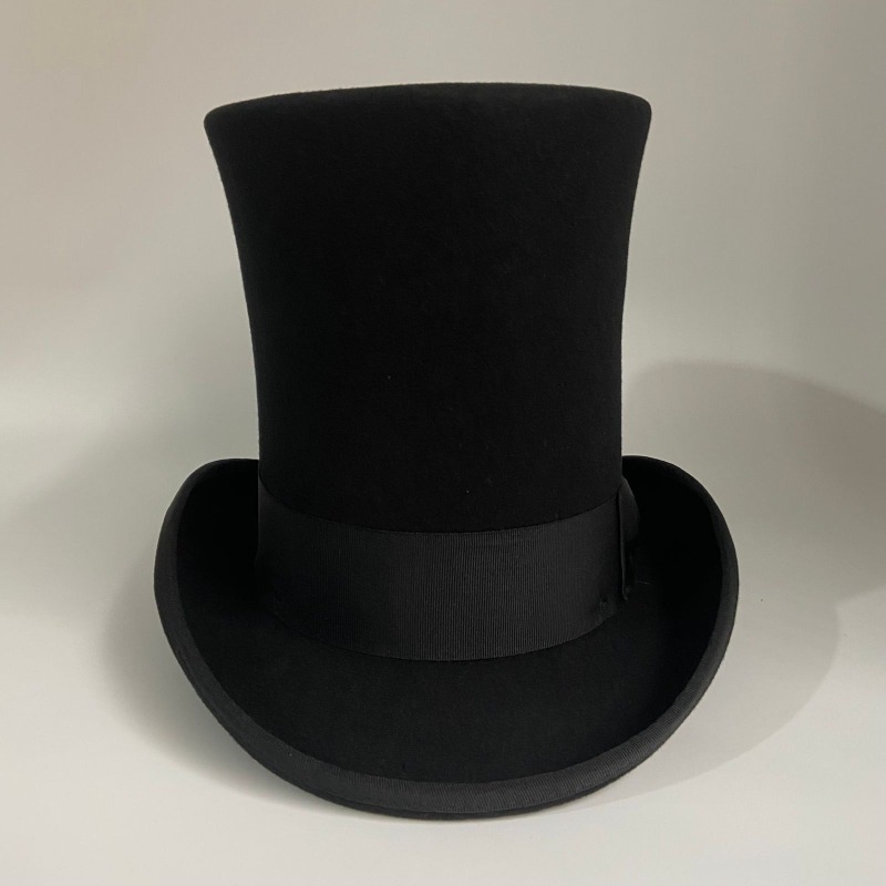 블랙 울 펠트 탑 모자 남자 공식 빅토리아 웨딩 파티  - Men'S Victorian Accessories 리뷰 및 가격