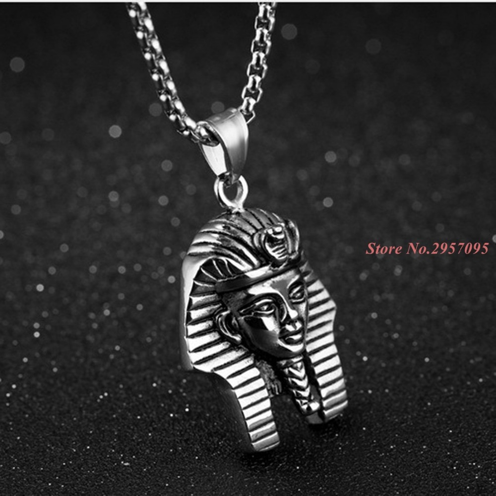 이집트 파라오 빈티지 펜던트, 스테인레스 스틸 골드 컬 - Men Accessories Egypt 리뷰 및 가격