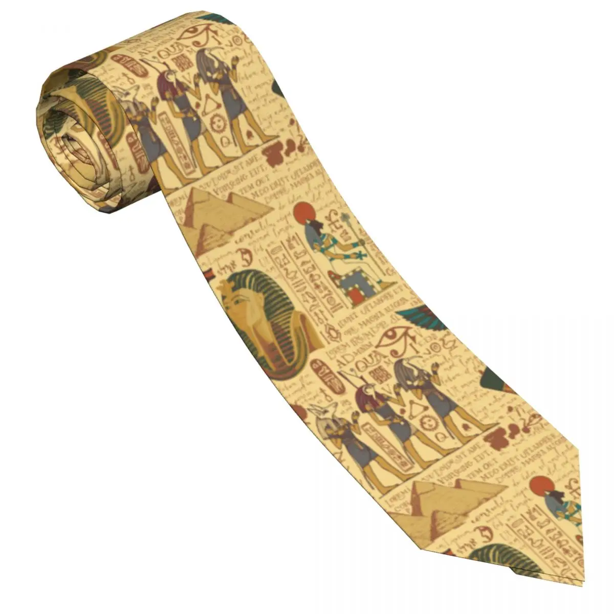 캐주얼 화살촉 스키니 고대 이집트 테마 넥타이 슬림 넥 - Men Accessories Egypt 리뷰 및 가격